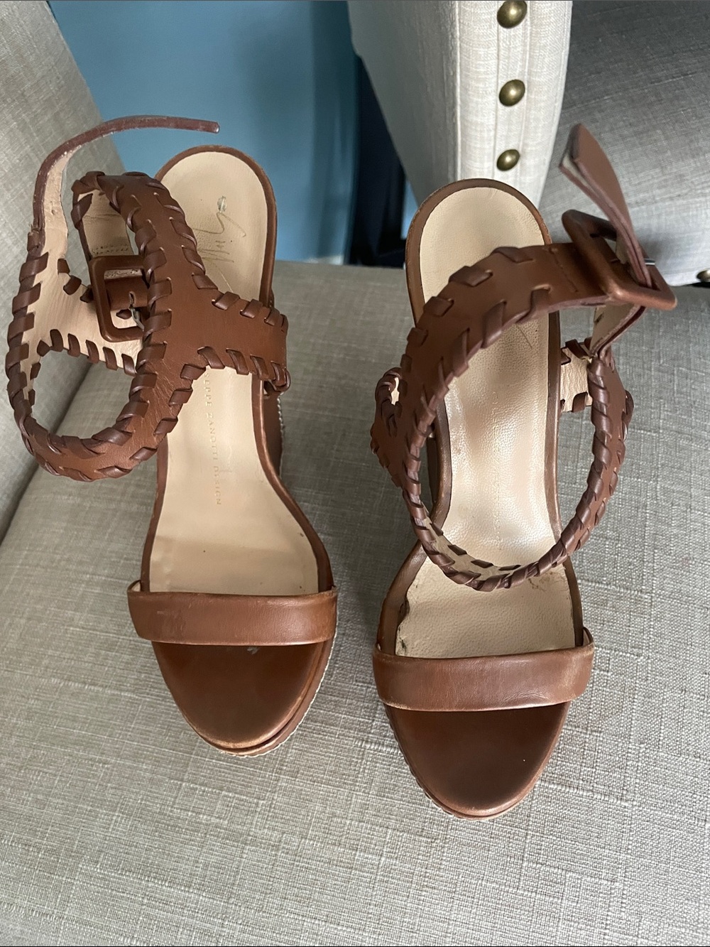 Giuseppe zanotti Brown Women's Platform heels size 7